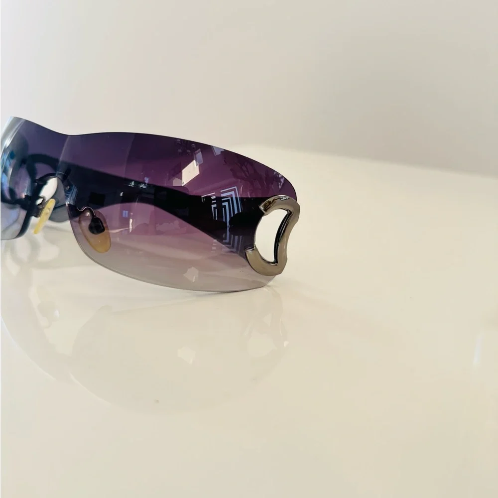 Rare 🖤 Vintage Chanel CC rimless sunglasses. - Picture 7 of 9